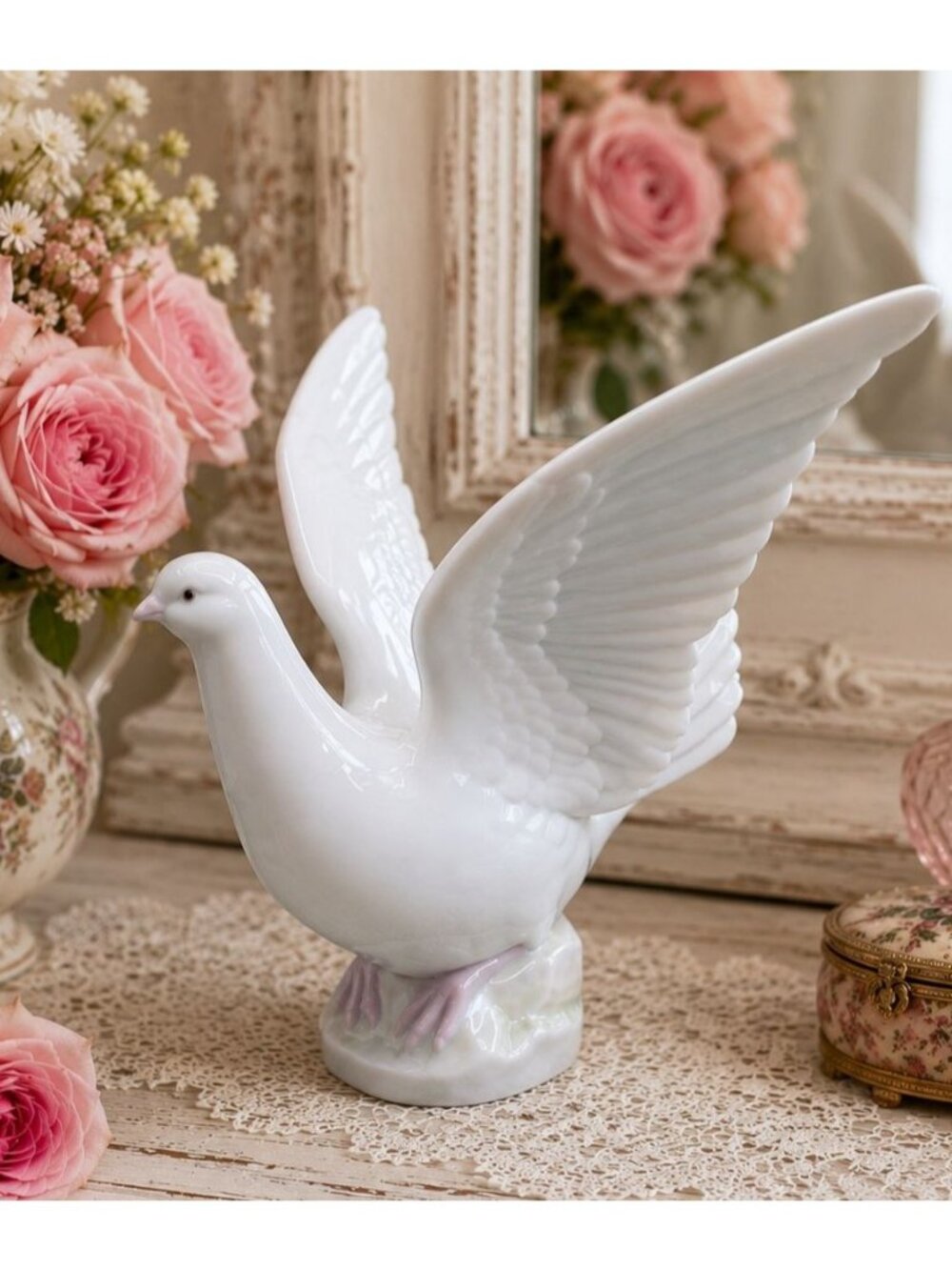 Lladro Dove Taking Flight #6288 Porcelain Figurine 1996 Spain 8.5" Rare! Vintage